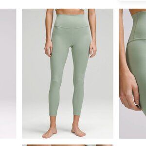 NWT Peloton Lululemon Align High-Rise Pant 25" (Palm Court)